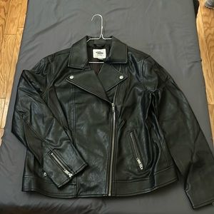 FAUX LEATHER JACKET